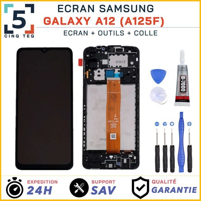 Ecran Complet remplacement pour Samsung Galaxy A12 A125F avec Kit