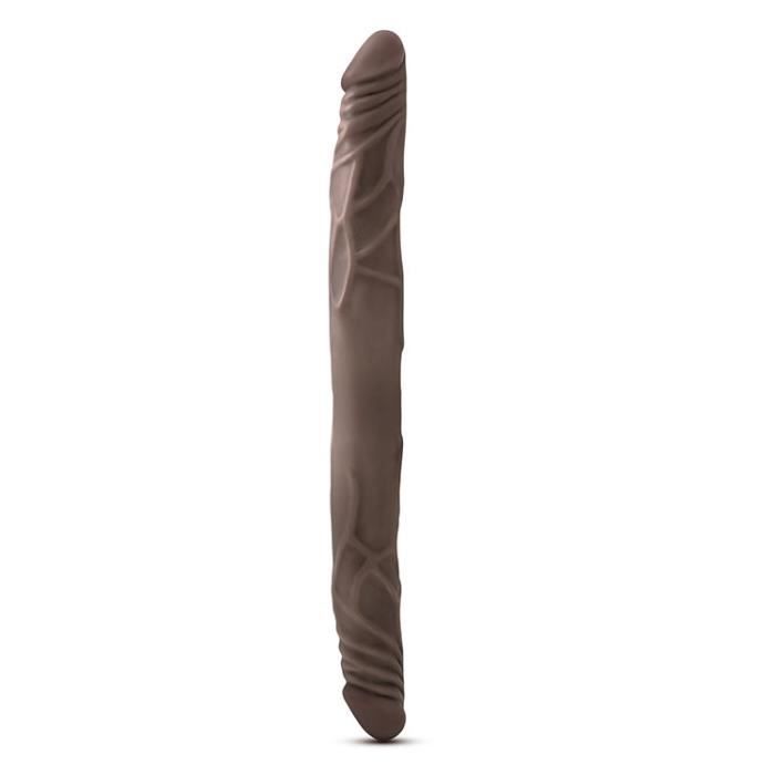 DR SKIN 14INCH DOUBLE DILDO CHOCOLATE brown