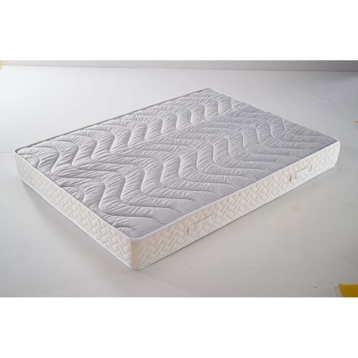 Matelas face de contact Mmoire de Forme 60 Kg-m3 80x200 cm epaisseur 20 cm Trs Ferme - 5 Zones de Confort - Noyau Aertech 35 Kg-m3 H