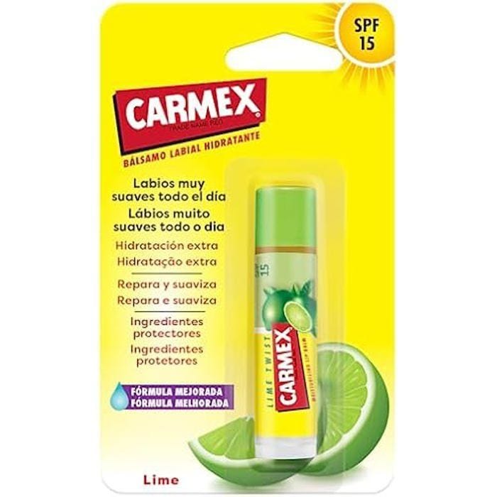 Bálsamo Labial Stick - CARMEX - Lime Twist - SPF 15 - 4,25 G - Hydratation et protection