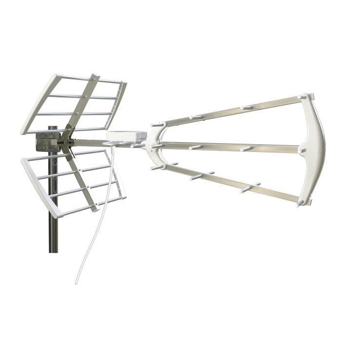 Antenne TNT Amplifiée Booster Connect D-Home - Antenne Connectée avec Application Smartphone pour une réception optimale