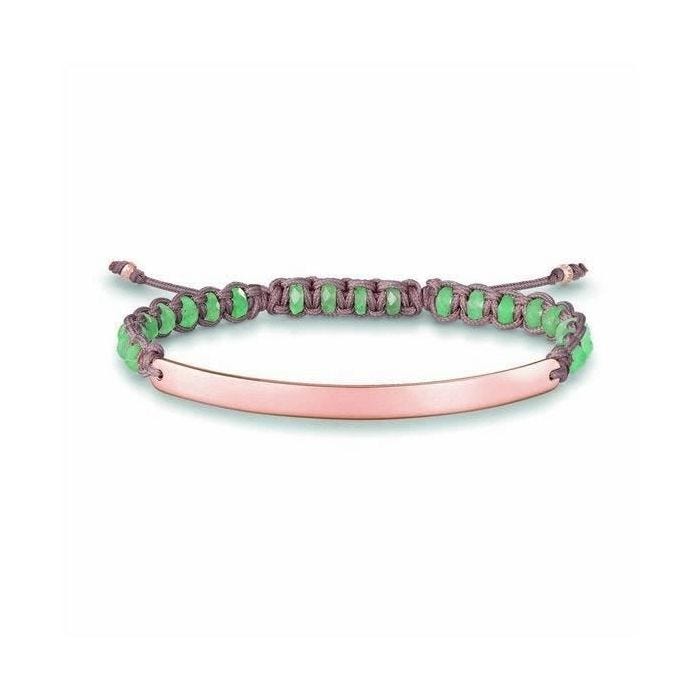 Bracelet - Thomas Sabo - LBA0054 - Argent - 21 cm - Couleur Verte et Rose