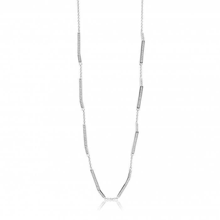 Collier - Sif Jakobs - C446-CZ - Acier inoxydable - Cristal - Femme