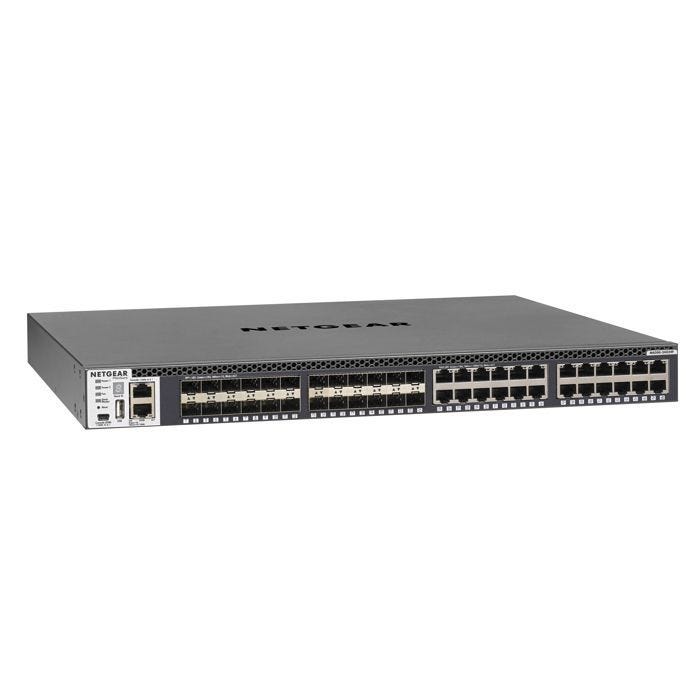 Switch manageable ProSAFE M4300-24X24F - NETGEAR - 48x10G - 24x10GBASE-T - 24xSFP+ - Niveau 3