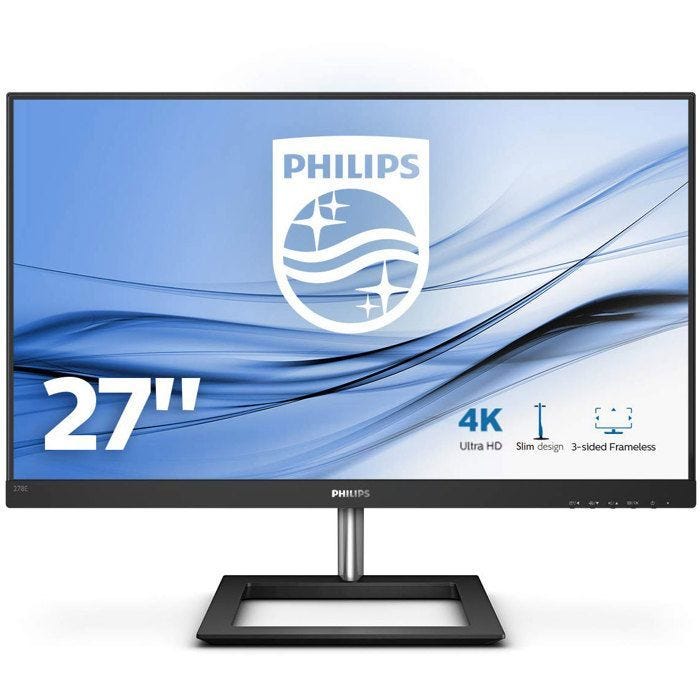 Philips E-Line 278E1A, 68,58 cm (27 Zoll), IPS - DP, HDMI 0,000000 Noir