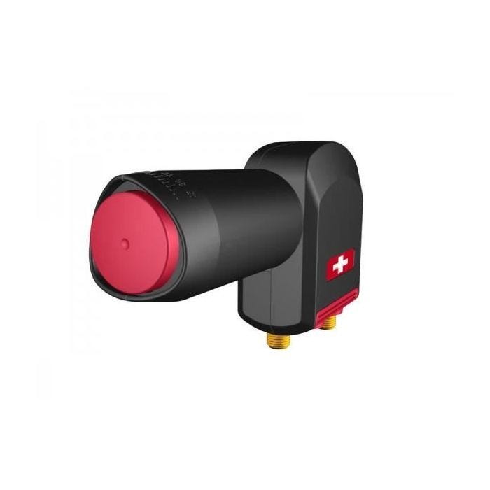 LNB jumeau - OPTICUM - Red Rocket - Connecteur plaqué or - Facteur de bruit 0,1 dB - Protection étanche