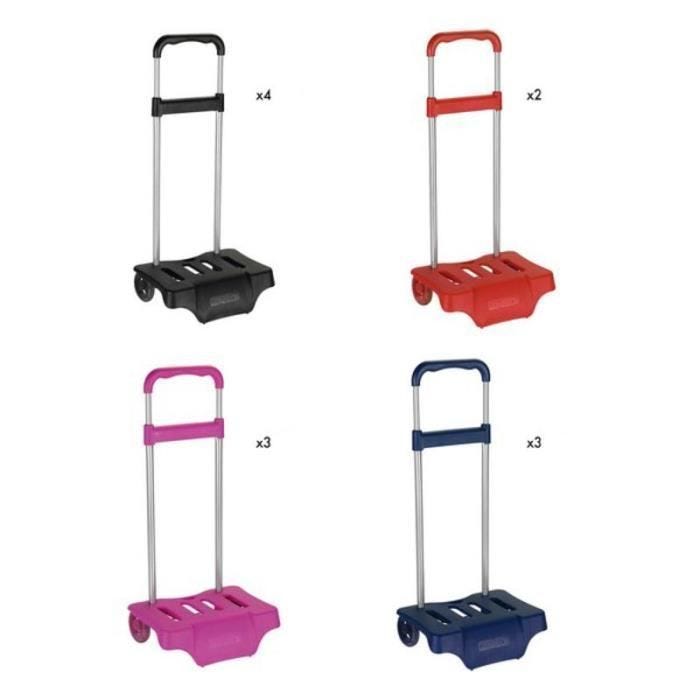 Chariot pour sac à dos - Safta - 12 uds - Capacité 23 L - Design Sportif - 2 Roues