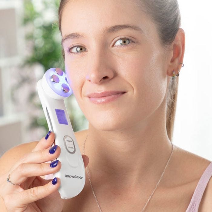 MASSEUR FACIAL AVEC RADIOFRÉQUENCE, PHOTOTHÉRAPIE ET ÉLECTROSTIMULATION WACE INNOVAGOODS