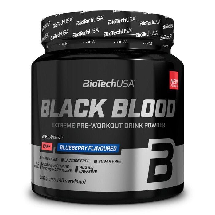 Pre-workout BioTech USA - Black Blood CAF+ - Blueberry 300g