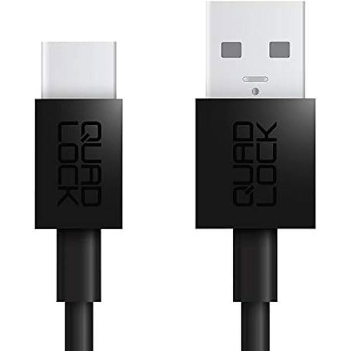 Câble USB - QUAD LOCK - USB-A vers USB-C - 2M - Noir - Compatible avec supports Quad Lock