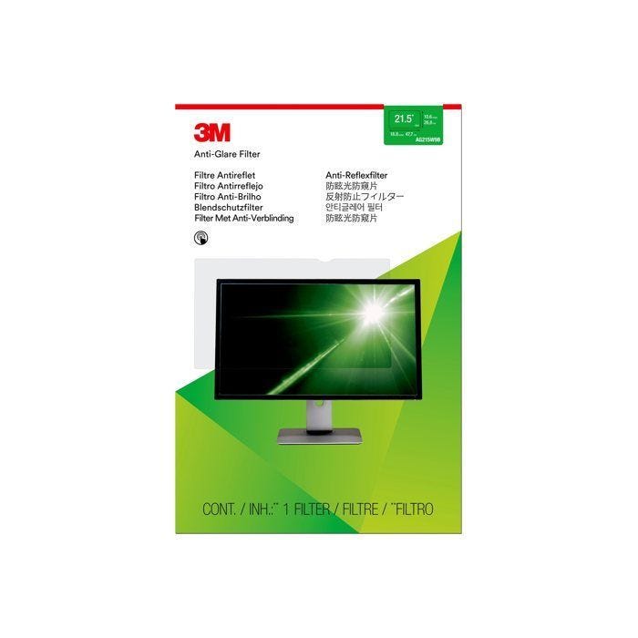 Filtre anti-reflet - 3M - AG21.5W9 - 21,5 pouces - Transparent - Résistant aux rayures