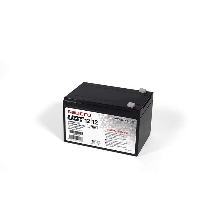 Onduleurs et accessoires Salicru UBT 12-12 Batterie AGM Rechargeable 12 Ah- 12 V - Batteries de l'onduleur (Sealed Lead 354234