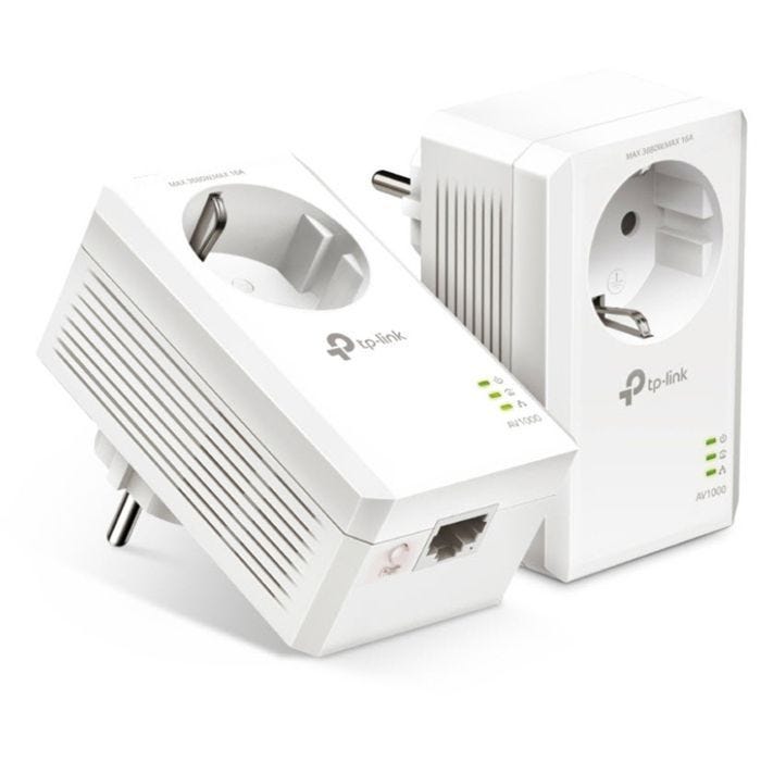 CPL - TP-Link - AV1000 - 1000Mbps - Pack de 2 - Noir
