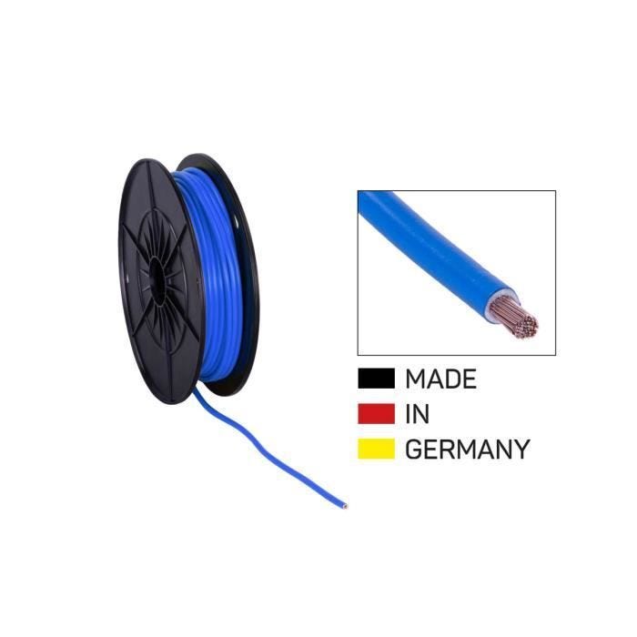 Câble d'alimentation FLY 4.0mm² bleu bobine 25 m
