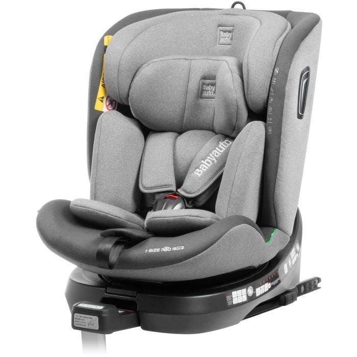 Siège auto - BABYAUTO - AITANA GREY ANTHRACITE - De la naissance à 12 ans - 0-36 kg - I-Size - ISOFIX - Pivotant 360° - ECE R129