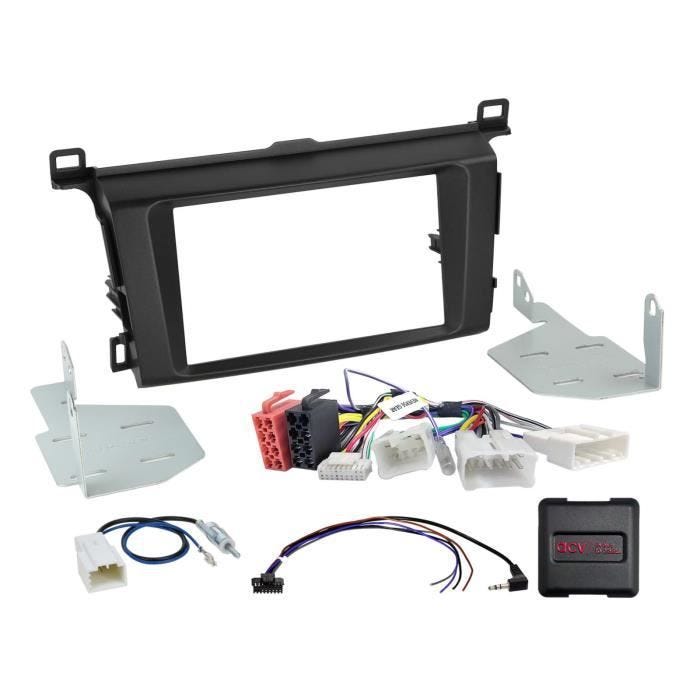 Kit 2-DIN - Toyota - RAV4 - Noir - Remplacement HU OEM - 2013-2018
