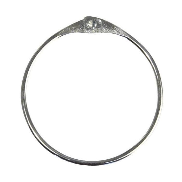 Anneaux en métal ouvrable Ø 40 mm Argent (x5) - Graine créative Argenté