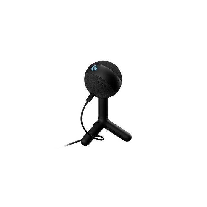 Microphone Logitech G Yeti Orb gaming RVB à condensateur avec LIGHTSYNC pour PC/Mac - Noir
