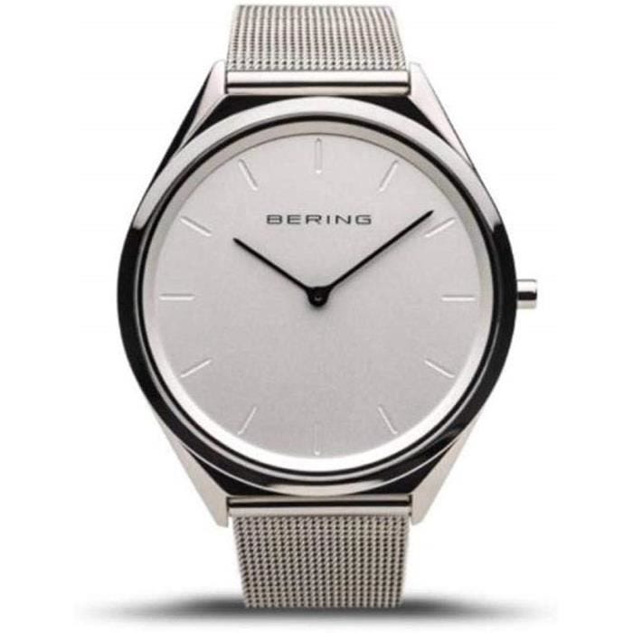 Montre - Bering - 17039-000 - Acier inoxydable - Verre saphir - Étanche 3 ATM