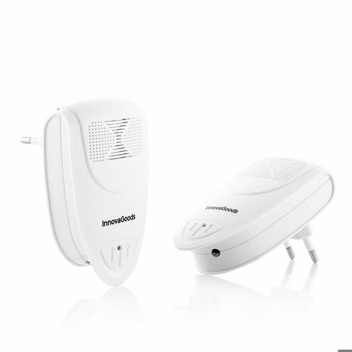 Répulsif pour insectes à ultrasons anti-nuisibles InnovaGoods KL Duo (x2)