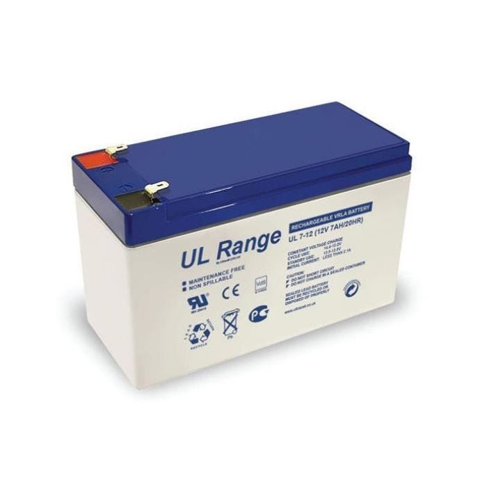 BATTERIE PLOMB ETANCHE ULTRACELL NP7-12 / UL7-12 - 12V 7Ah