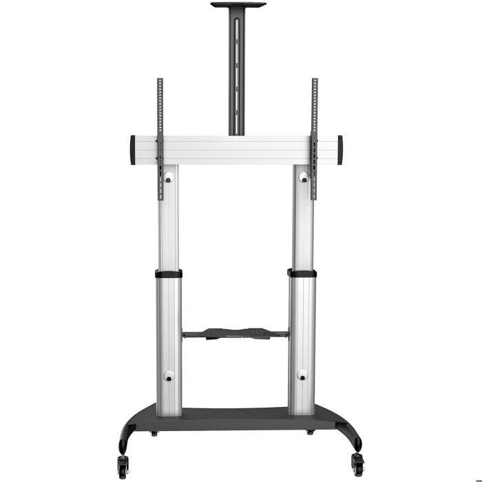 StarTech.com Pied TV Mobile - Chariot Support Télé Robuste Écrans 60-100" 100kg - Support TV Écran Plat sur Pied roulettes - Hauteur