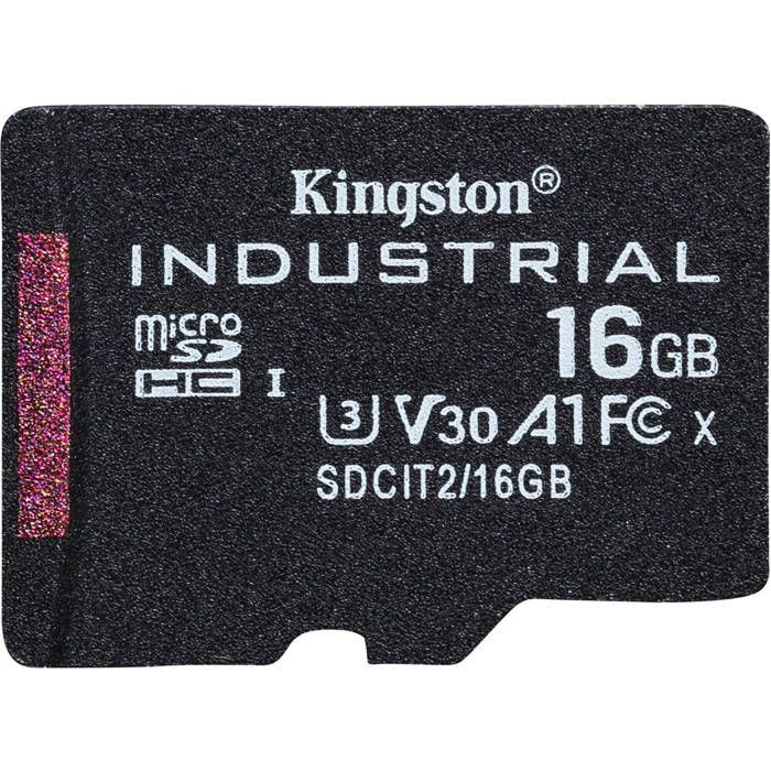 Carte mémoire Micro SD - KINGSTON - 16 Go - Classe 10 - Compatible avec Micro SD - Noir