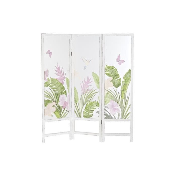 paravent tropical mdf nylon (150 x 2 x 180 cm)