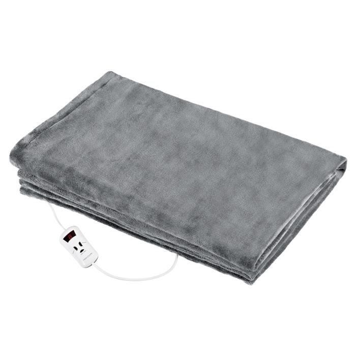 Couverture électrique 130 x 180cm 10 Niveaux de température Minuterie 1-9 heures Proficare WZD 3061180WGris v