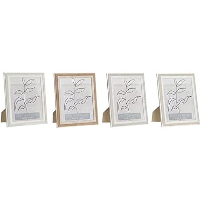Cadre photo - DKD Home Decor - Beige - Verre - Dimensions 25x1,5x30cm - Design contemporain