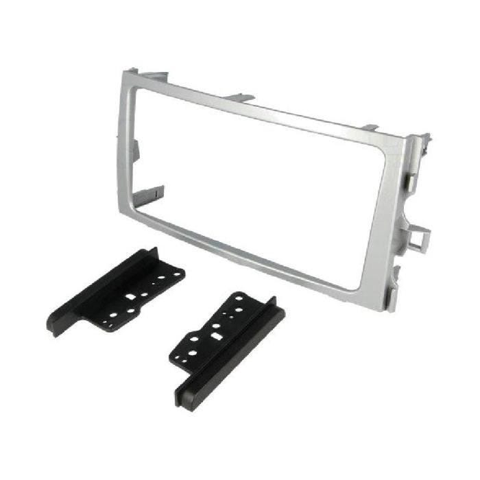 Facade autoradio - ADNAUTO - FA470 - Compatible Toyota Verso 2009-2011 - Argent - 2DIN