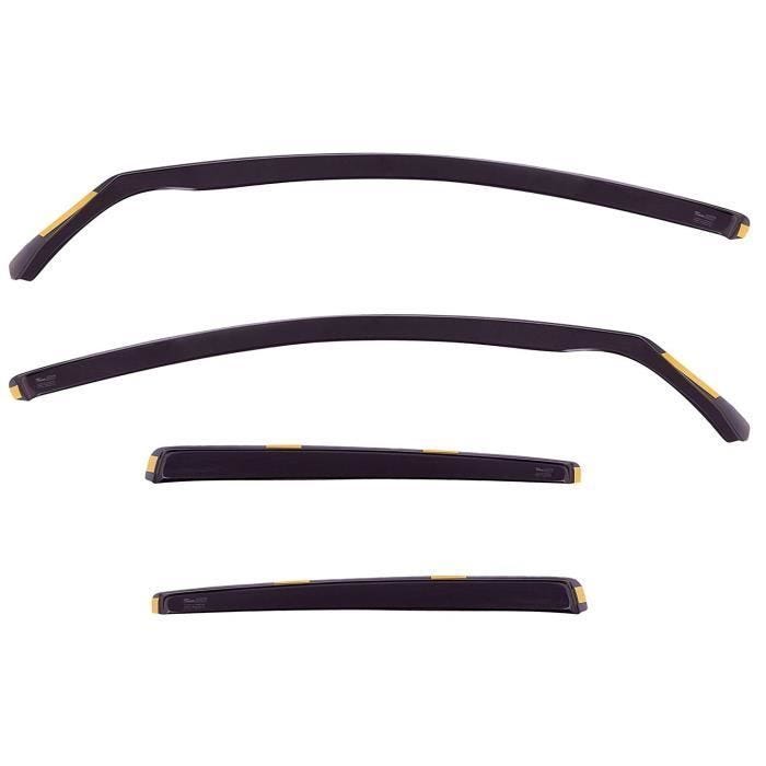 Déflecteurs de Vent - HEKO - 31176 - Fumée Transparent - Facile à Installer - Compatible Volkswagen Golf VI