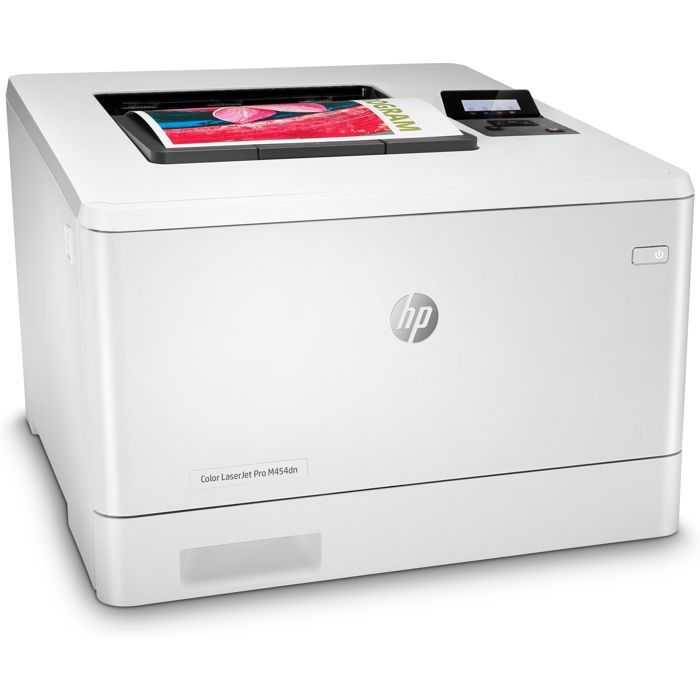 HP Imprimante laser LaserJet Pro M454dn - Couleur - Impression 27 ppm Mono/27 ppm Couleur - 38400 x 600 dpi - Recto/Verso