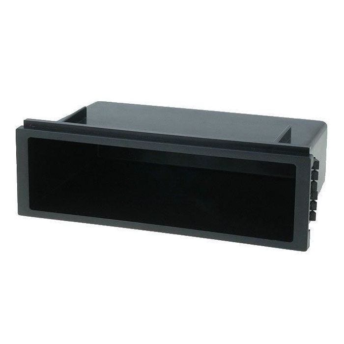 Vide poche 1DIN - Noir - Profondeur 103mm - Emplacement ISO - Compatible Autoradio DIN/ISO