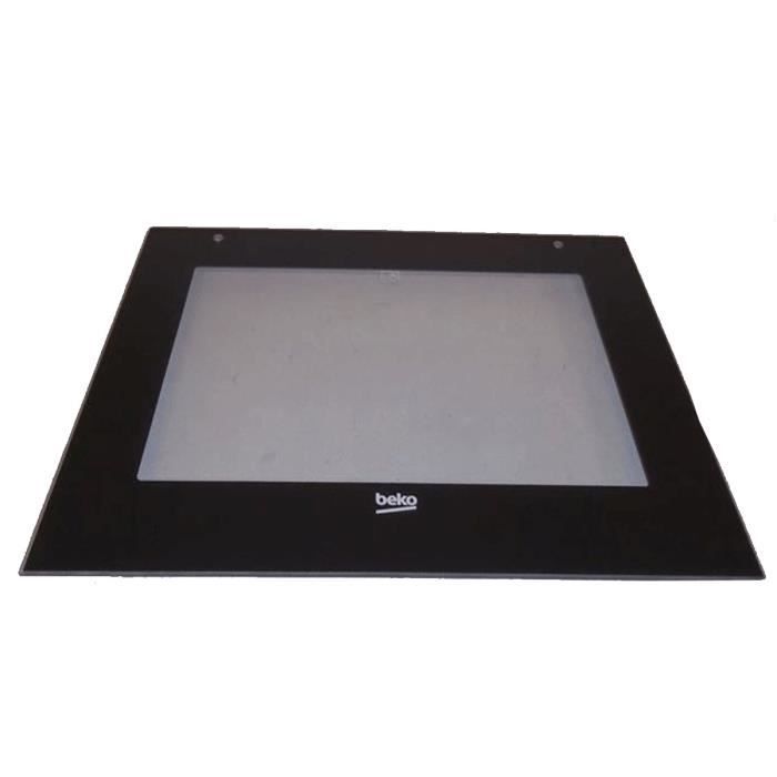 Vitre de porte extérieure - BEKO - Four, cuisinière - Noir - Garantie 2 ans
