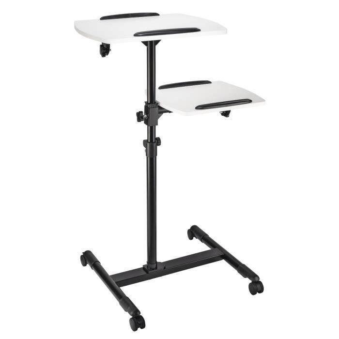 Table de projection - HAMA - 42x50/40x35cm - Réglable en hauteur - Couleur noire - 2 niveaux