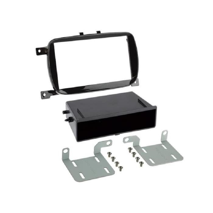 Kit support avec vide poche compatible avec Fiat 500 - Noir brillant