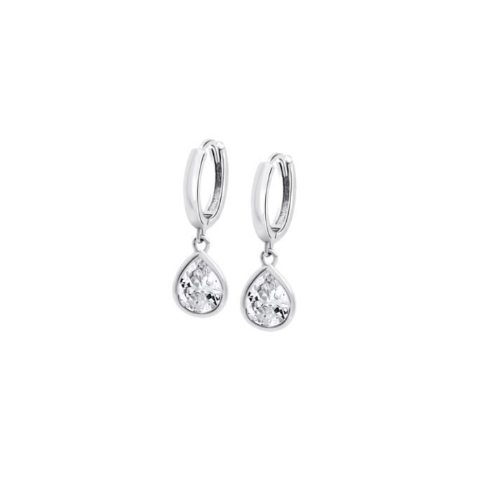Boucle D'oreille Pendante - LOTUS - LP3563-4/1 - Argent 925 - Femme - Empierrée
