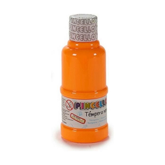 Peinture - Pincello - Gouache Neon Orange - 120 ml - 12 Unités - Couleur Orange