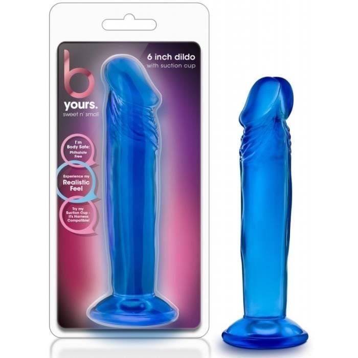 Gode Ventouse Réaliste B-Yours Bleu - 16 cm