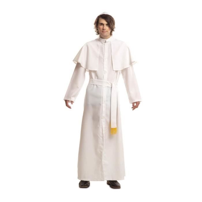 Déguisement Pape pour homme - Taille M-L - Blanc - Accessoires inclus