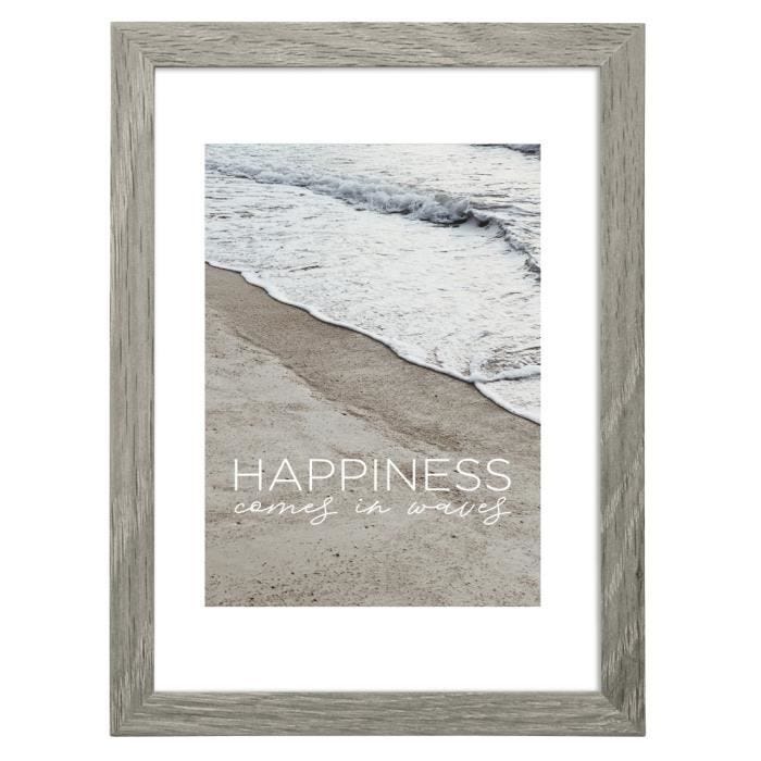 Cadre photo en bois "Waves", gris, 40 x 50 cm Gris