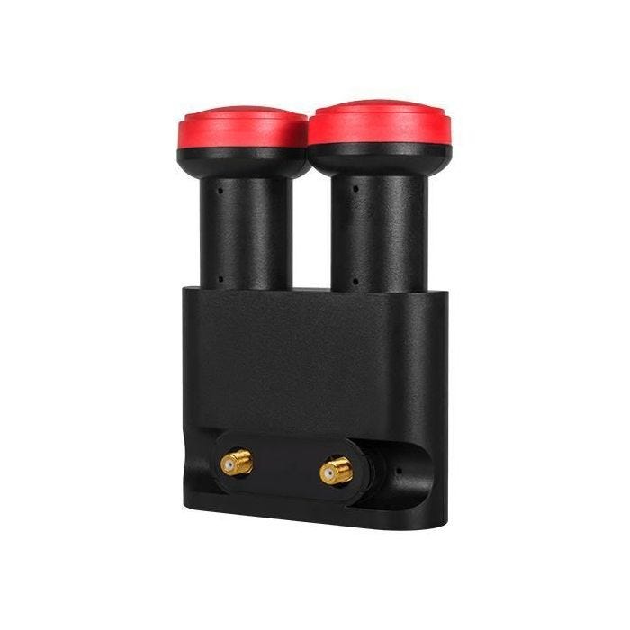 LNB Monobloc Twin - MEGASAT - DIAVOLO - Double tête - 2 sorties - Résistance intempéries