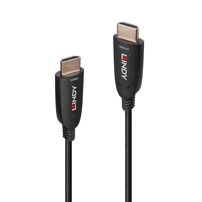 LINDY Câble HDMI 2.1 Ultra HighSpeed hybride fibre 8K 60Hz - 15m