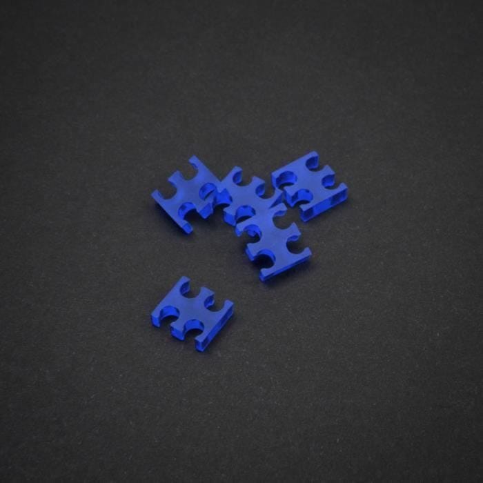 KING MOD SERVICES Customisation PC King Mod Service 4-Slot Kabelkamm 3mm klein - blau - 5er Set 113989