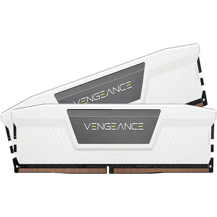 Corsair Vengeance DDR5 64 Go (2 x 32 Go) 5200 MHz CL40 - Blanc - Kit Dual Channel 2 barrettes de RAM DDR5 PC5-41600 - CMK64GX5M2B520