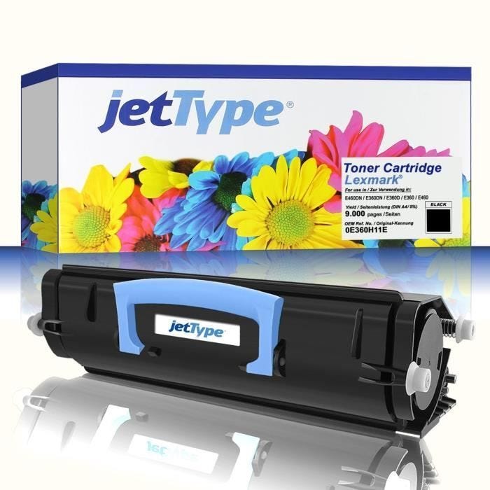 Cartouche de toner LEXMARK E360, E460 - Noir - 9 000 pages