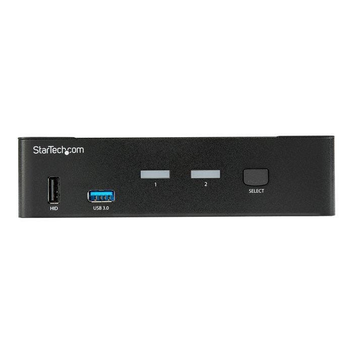 Commutateur KVM - StarTech.com - 2 Ports - DisplayPort 4K 60 Hz - Hub USB 3.0 - Compatible Windows/Mac/Linux
