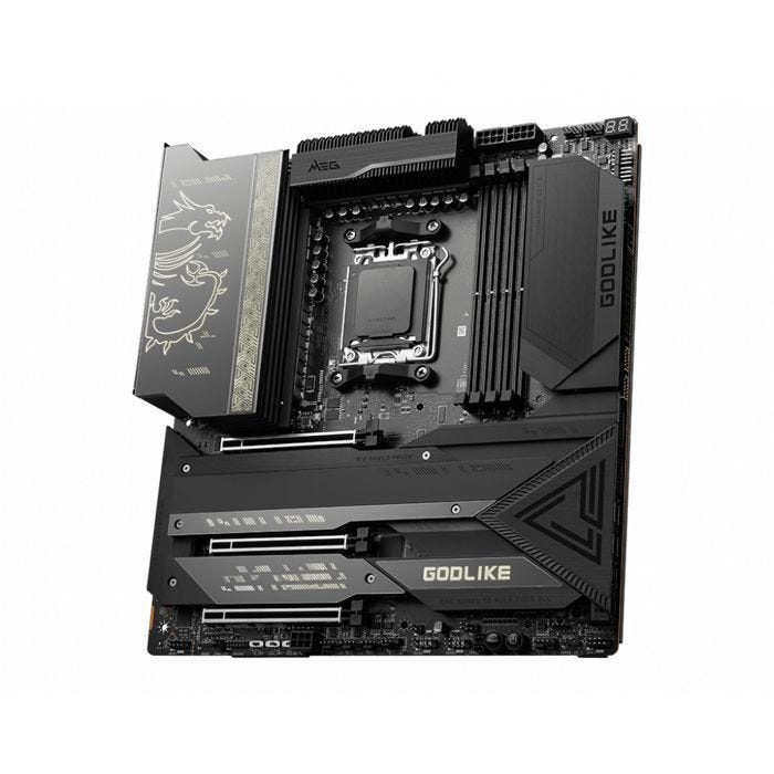 Carte mère - MSI - MEG X670E Godlike - DDR5 6666+ MHz - Écran tactile 4,5'' - Socket AM4