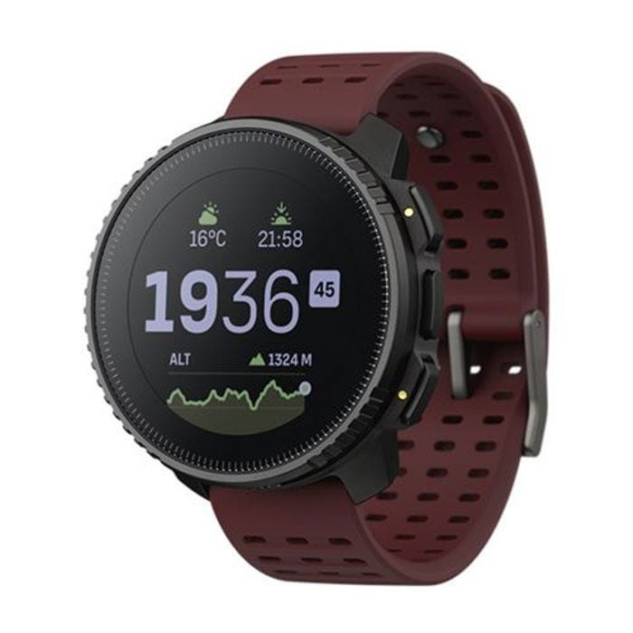 Montre connectée sport GPS - ALTIMETRE - SUUNTO VERTICAL BLACK RUBY - Diamètre écran 49 mm